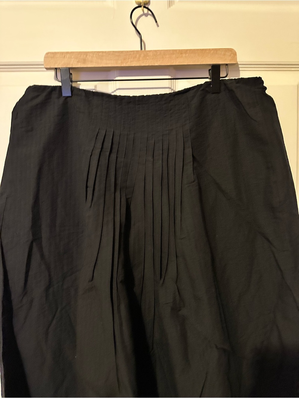 Uniqlo | Skirt | Uniqlo Linen Blend Tuck Long Skirt | Black - Picture 5 of 11
